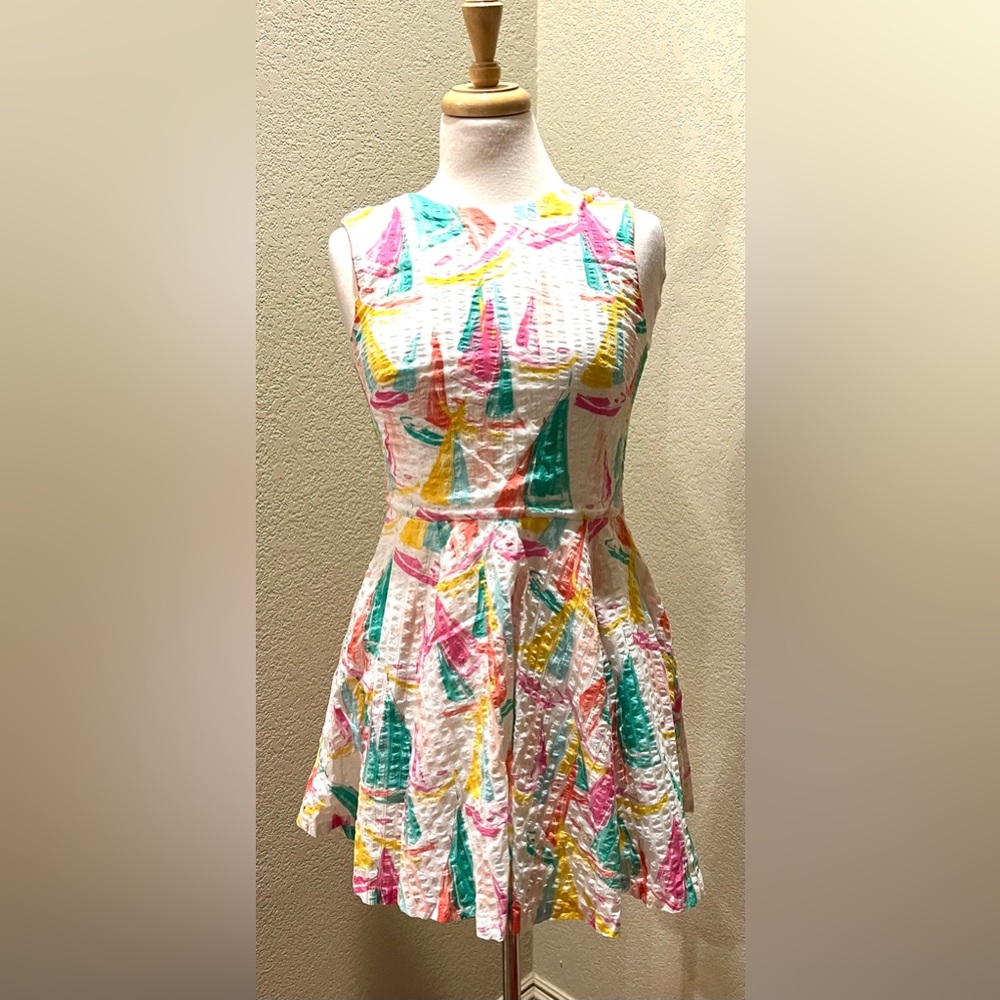 Tori Richard Honolulu Sailboat Dress Beach Resort XS S 2 NEW